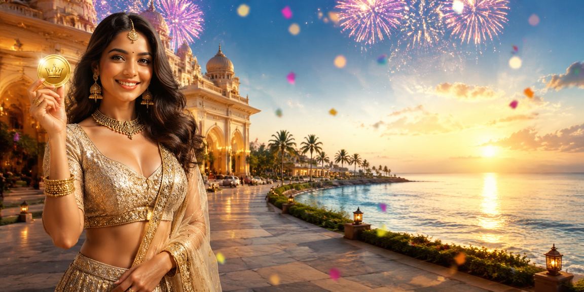 Exclusive VIP promotional event in India with festive lehenga